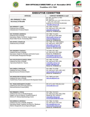 DOH REGIONAL OFFICES .